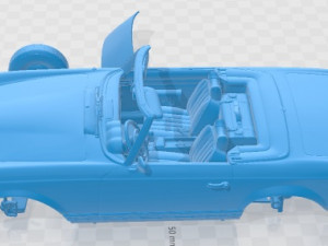 Mercedes Benz 280 SL Cabrio 1969 Printable Car 3D Baskı Modeli