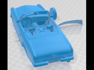 Mercedes Benz 280 SL Cabrio 1969 Printable Car 3D Baskı Modeli