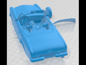 Mercedes Benz 280 SL Cabrio 1969 Printable Car 3D Print Model