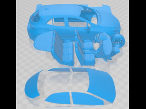 Toyota Auris 2019 Printable Car 3D प्रिंट मॉडल