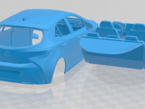Toyota Auris 2019 Printable Car 3D प्रिंट मॉडल