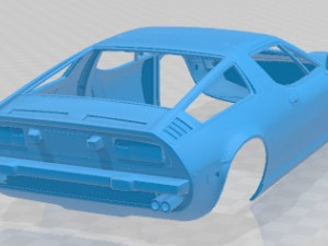 Maserati Bora 1974 Printable Body Car Modelo de impresión 3D