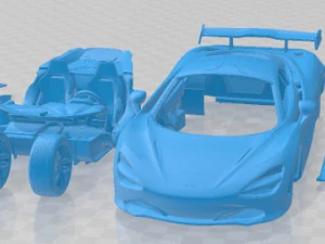 Carro imprim&iacute;vel McLaren 720S 2018 Modelo de Impressão 3D
