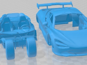 McLaren 720S 2018 Printable Car 3D Print Model