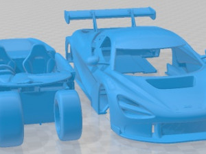 Mclaren 720S GT3 2019 Printable Car 3D Принт Модель