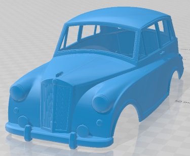 Triumph Mayflower 1949 Printable Body Car 3D 打印模型 .c4d .max .obj .3ds .fbx .stl .blend 