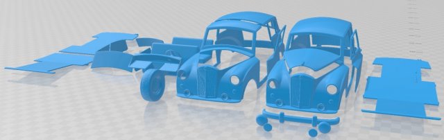 Triumph Mayflower 1949 Printable Car 3D Принт Модель .c4d .max .obj .3ds .fbx .stl .blend 