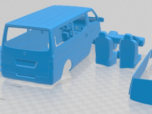 Nissan NV350 Caravan 2012 Printable Van 3D 프린트 모델