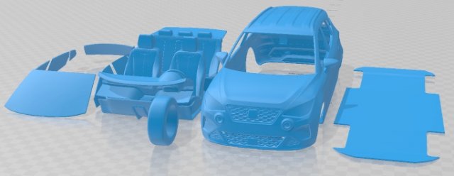 Seat Arona 2022 Printable Car 3D प्रिंट मॉडल .c4d .max .obj .3ds .fbx .stl .blend 