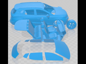 Seat Arona 2022 Printable Car 3D प्रिंट मॉडल