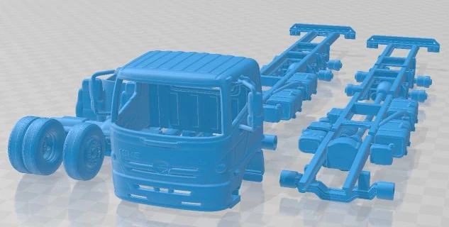 Hino 500 FC 2020 Printable Truck 3D Print Model .c4d .max .obj .3ds .fbx .stl .blend 