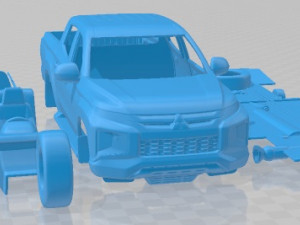 Mitsubishi L200 2019 Printable Car 3D प्रिंट मॉडल