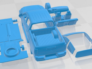 Mitsubishi L200 2019 Printable Car 3D प्रिंट मॉडल
