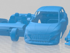Hyundai i10 2020 Printable Car 3D-Druckmodell