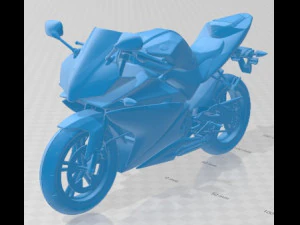 Yamaha YZF R 125 Printable Motorbike 3D Print Model