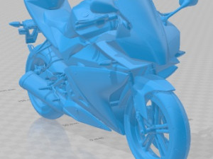 Yamaha YZF R 125 Printable Motorbike Modèles 3D en vedette