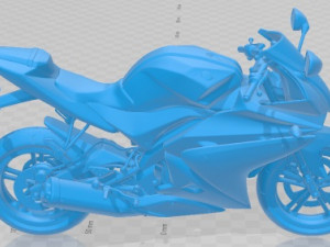 Yamaha YZF R 125 Printable Motorbike Modèles 3D en vedette