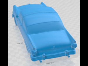 Crown Victoria 1955 Printable Car Modelo de Impressão 3D