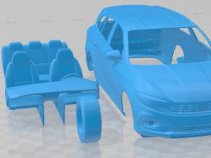 Fiat Tipo Station Wagon 2021 Printable Car 3D Print Model