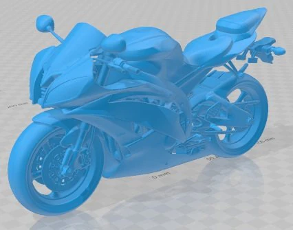 Yamaha YZF R6 Printable Motorbike 3D Print Model .c4d .max .obj .3ds .fbx .stl .blend 