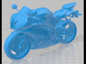 Yamaha YZF R6 Printable Motorbike 3D Print Model