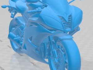 Yamaha YZF R6 Printable Motorbike 3D Принт Модель