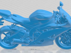 Yamaha YZF R6 Printable Motorbike 3D Print Model