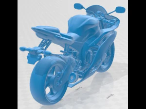 Yamaha YZF R6 Printable Motorbike 3D Print Model