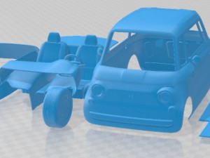 Fiat Topolino 2023 Printable Car Modèles 3D en vedette