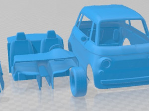 Fiat Topolino 2023 Printable Car Modelo de Impressão 3D