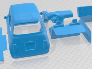 Fiat Topolino 2023 Printable Car Modelo de Impressão 3D