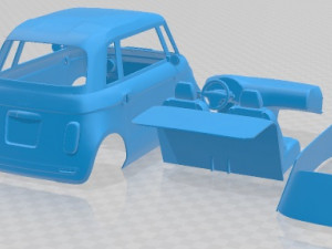 Fiat Topolino 2023 Printable Car Modelo de Impressão 3D