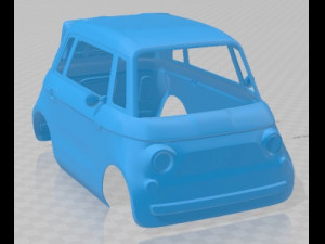 Fiat Topolino 2023 Printable Body Car Modelo de Impressão 3D