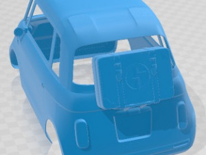 Fiat Topolino 2023 Printable Body Car Modelo de Impressão 3D
