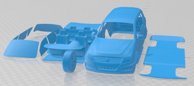 SsangYong Rexton 2014 Printable Car Modelo de Impressão 3D .c4d .max .obj .3ds .fbx .stl .blend 
