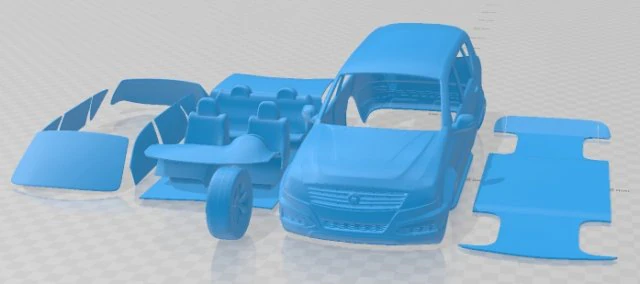 SsangYong Rexton 2014 Printable Car 3D Print Model .c4d .max .obj .3ds .fbx .stl .blend 