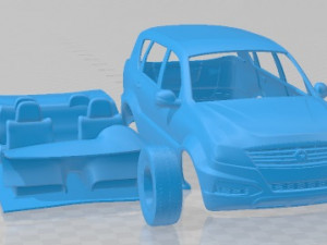 SsangYong Rexton 2014 Printable Car Modelo de Impressão 3D