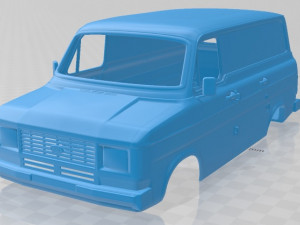 Transit PanelVan 1978 Printable Body Van 3D Print Model