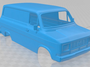 Transit PanelVan 1978 Printable Body Van 3D प्रिंट मॉडल