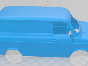 Transit PanelVan 1978 Printable Body Van 3D प्रिंट मॉडल