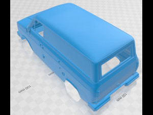 Transit PanelVan 1978 Printable Body Van 3D प्रिंट मॉडल