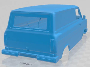 Transit PanelVan 1978 Printable Body Van 3D Print Model