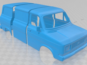Transit PanelVan 1978 Printable Body Van 3D Принт Модель