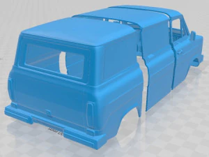 Transit PanelVan 1978 Printable Body Van 3D Print Model