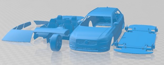 Volvo V90 Cross Country 2020 Printable Car Model do druku 3D .c4d .max .obj .3ds .fbx .stl .blend 
