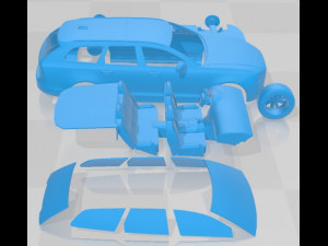 Volvo V90 Cross Country 2020 Printable Car Model do druku 3D