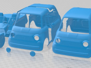 Fiat Topolino 2023 Printable Car 3D Print Model