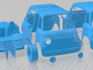 Fiat Topolino 2023 Printable Car Model do druku 3D