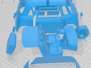 Fiat Topolino 2023 Printable Car Model do druku 3D