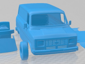 Transit PanelVan 1978 Printable Van 3D प्रिंट मॉडल